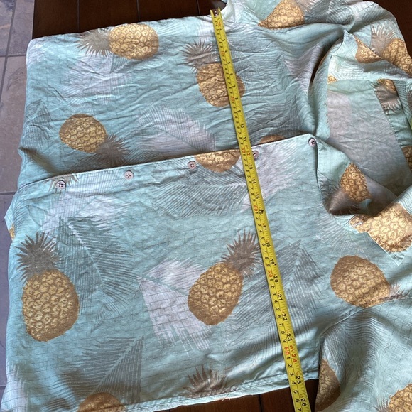 CUBAVERA 100% Silk Hawaiian Shirt Predominantly Green Tones Size XXL - Picture 7 of 10